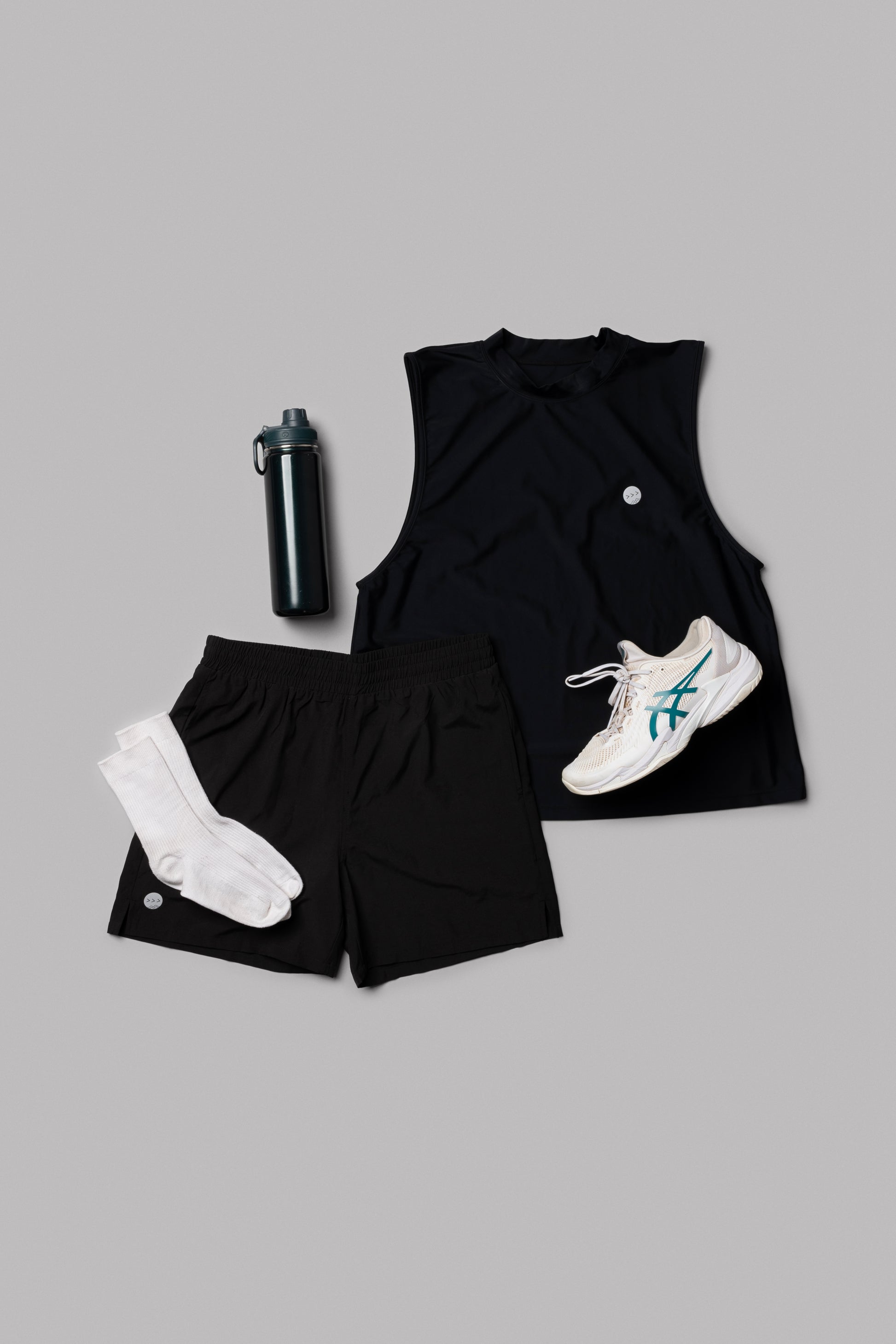 ACSW Mens Muscle Tee in Black Slate
