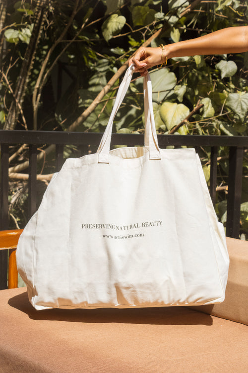 ACSW Versatile Tote Bag in Warm Oat