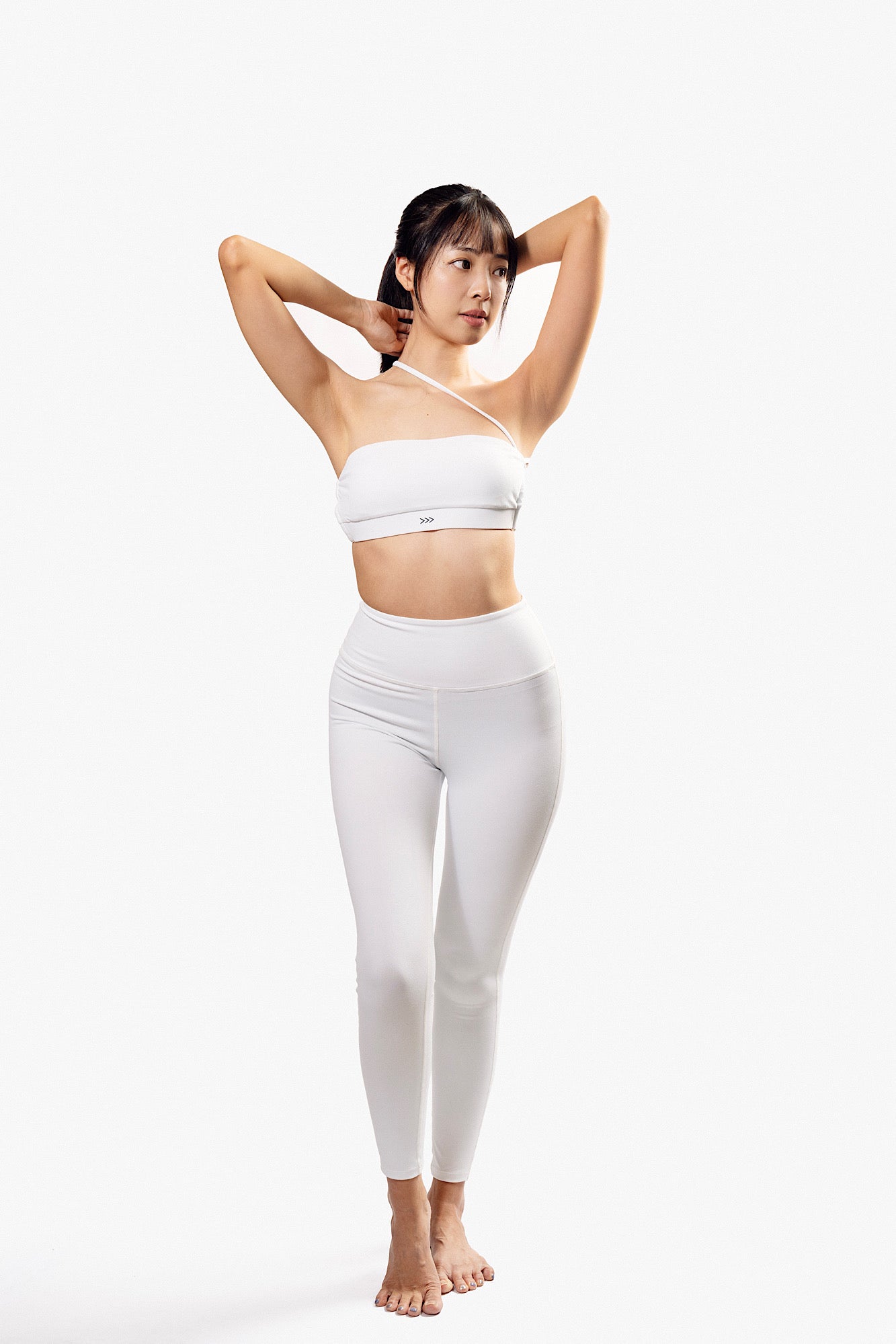 Balasana Top in Foggy White