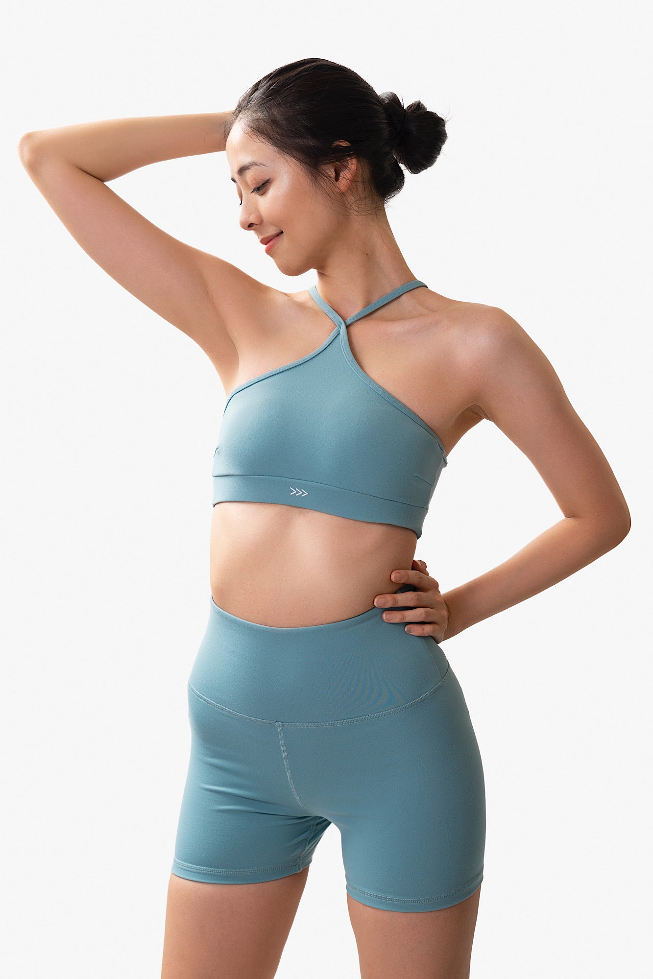 Mesh V Sports Bra in Icy Pop