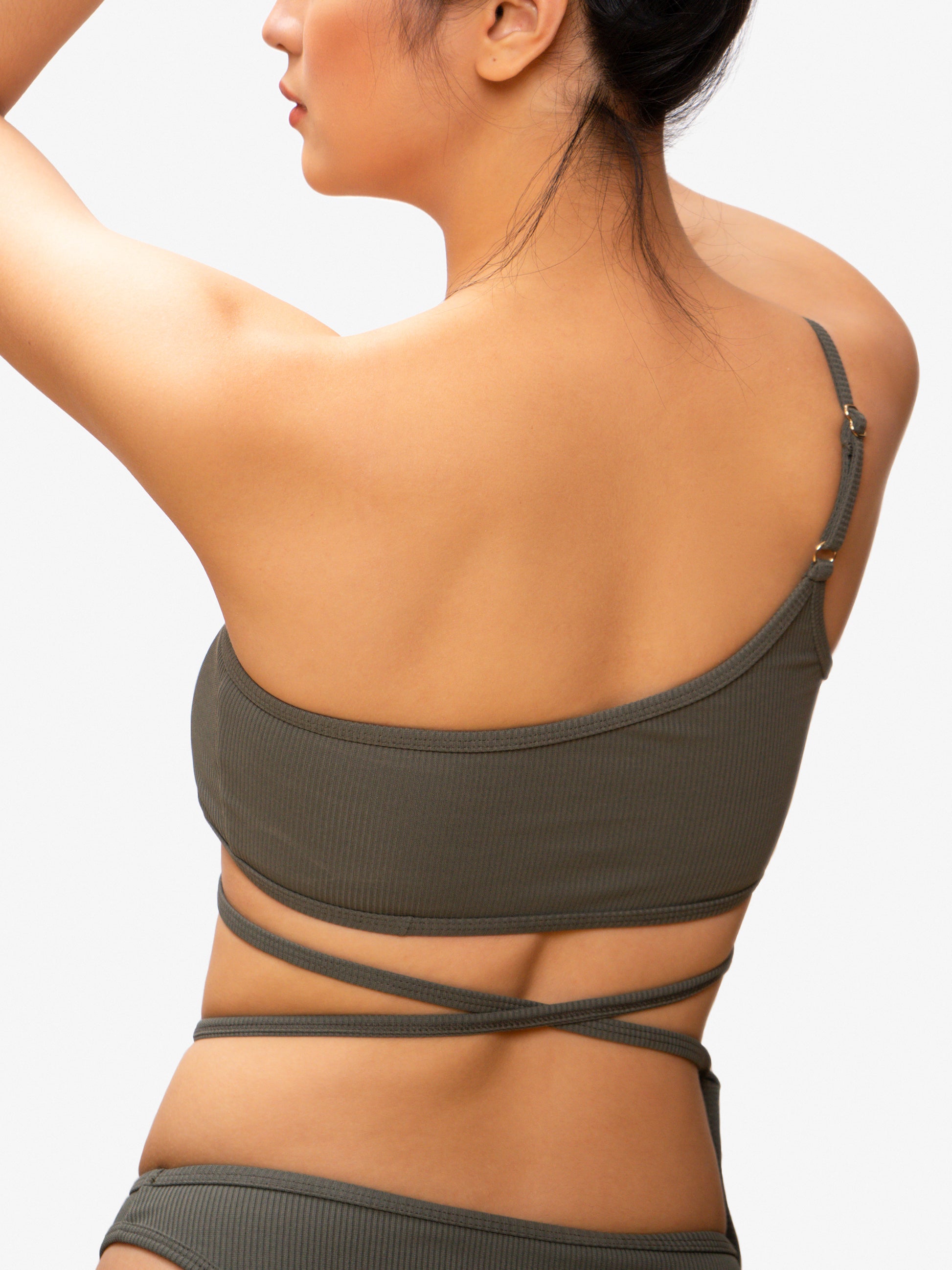Coron Top in Moss Gray